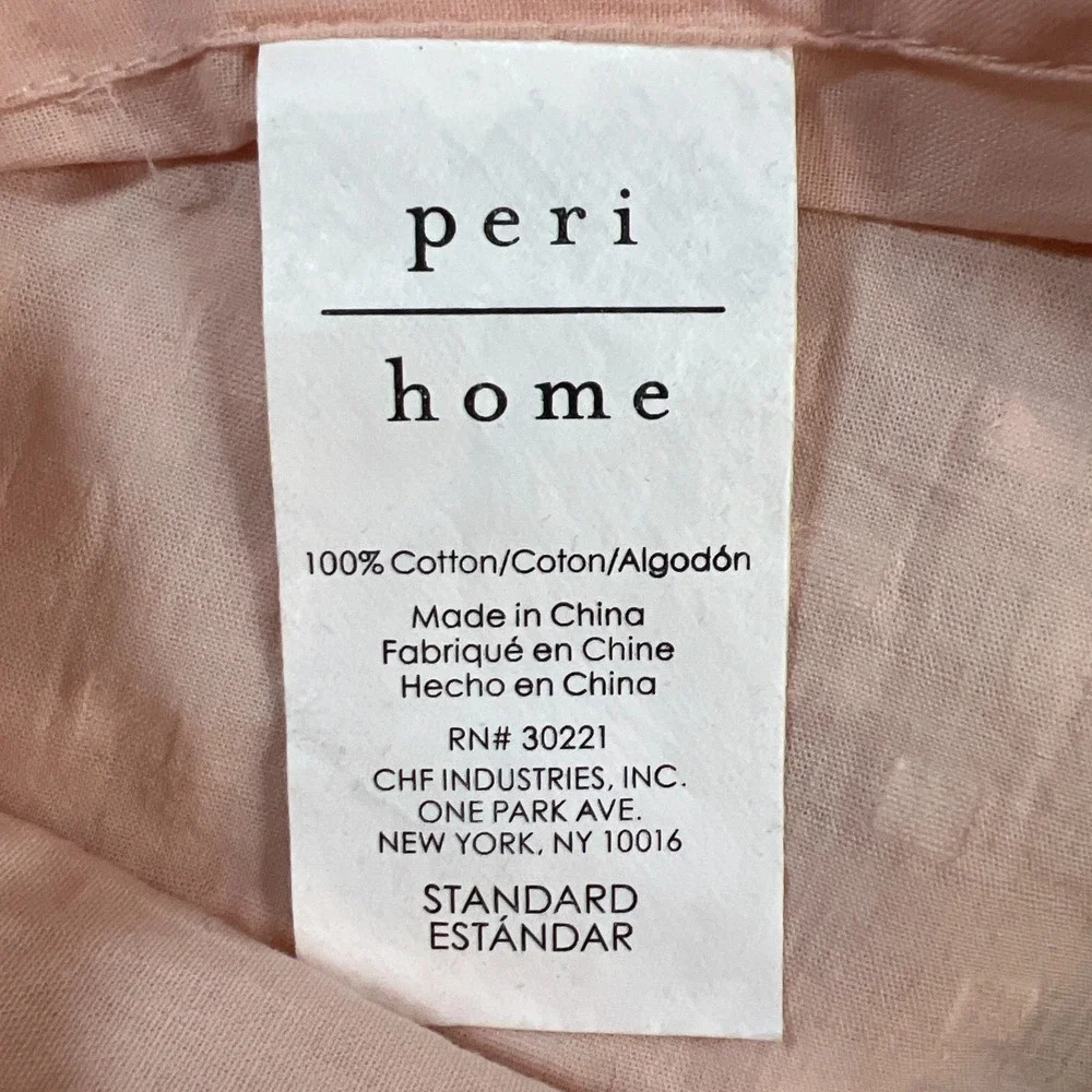 Set Of 2 Peri Home Standard Pillow Covers Blush Pink Tufted Cotton Clip Jacquard